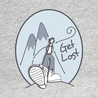 Get Lost Cartoon Character T-Shirt